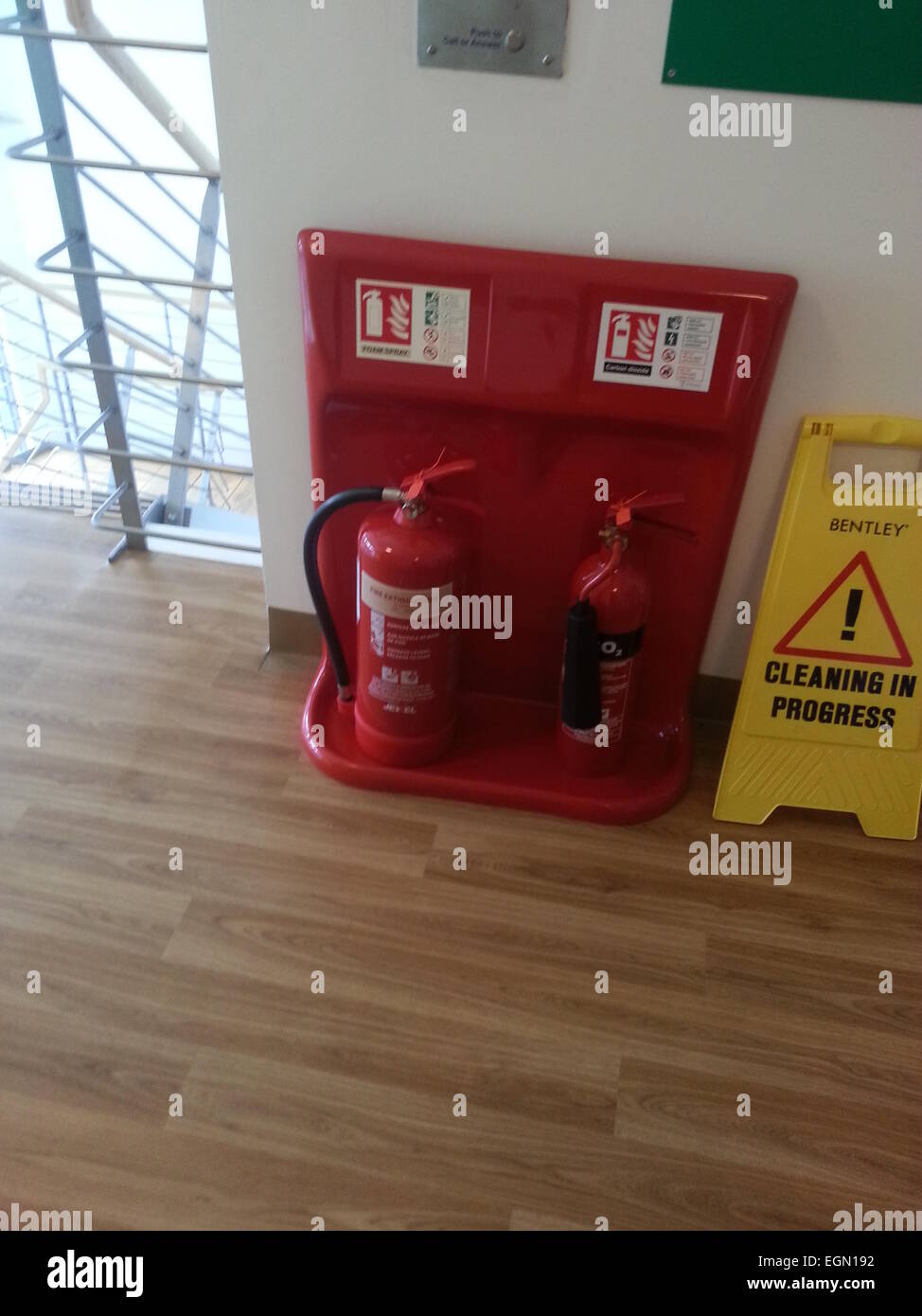 Fire extinguisher Stock Photo