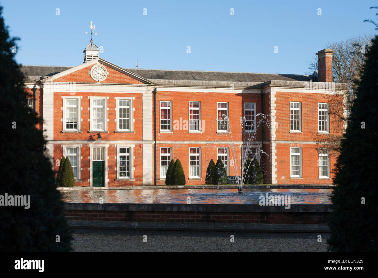 Peninsula Barracks, Winchester. Barracks were converted private flats with some space retained to house the Military Museums. UK Stock Photo