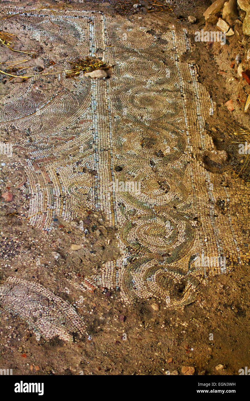 Roman Villa of Patti in Sicily Stock Photo Alamy