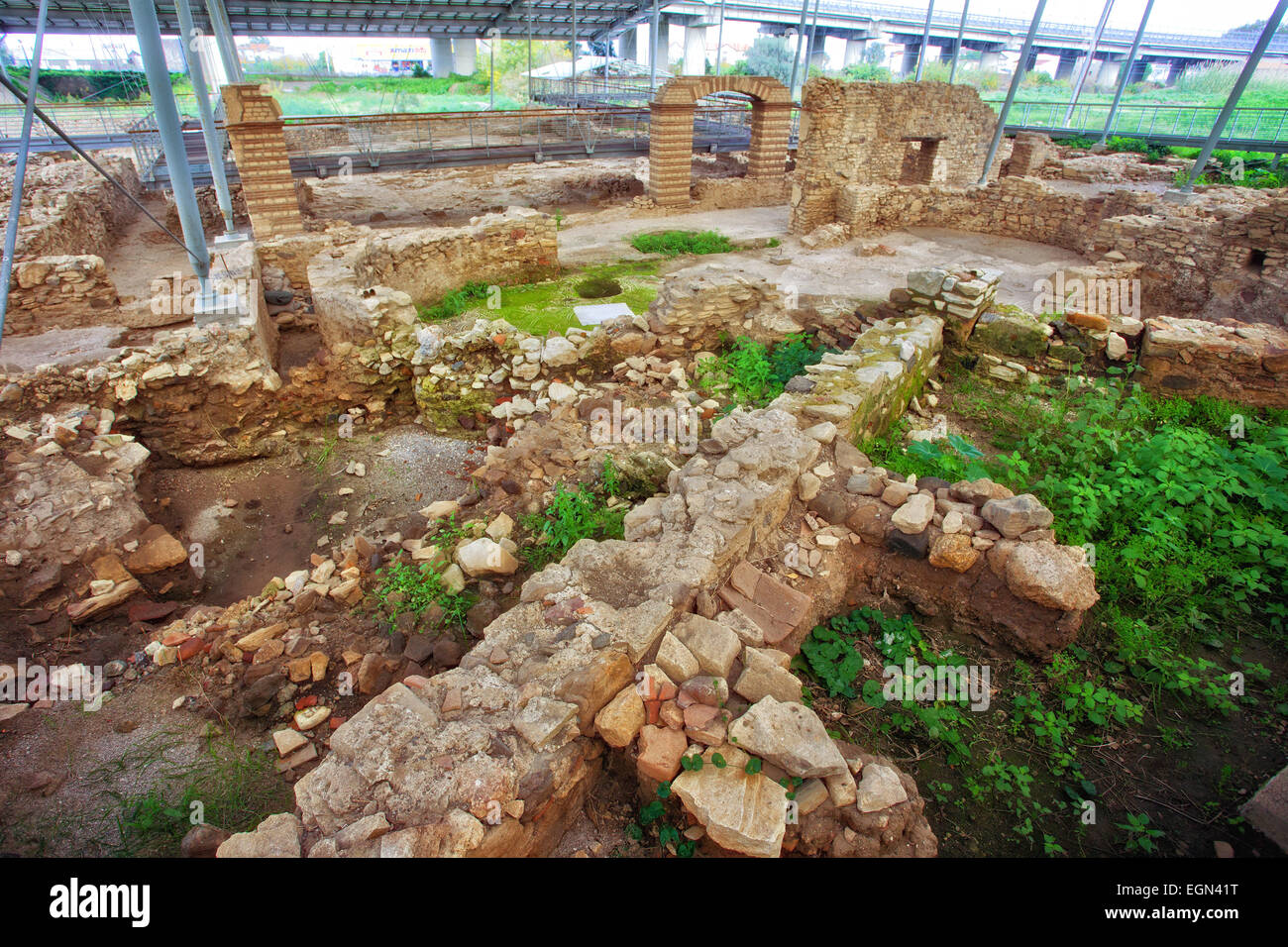 Roman Villa of Patti in Sicily Stock Photo Alamy