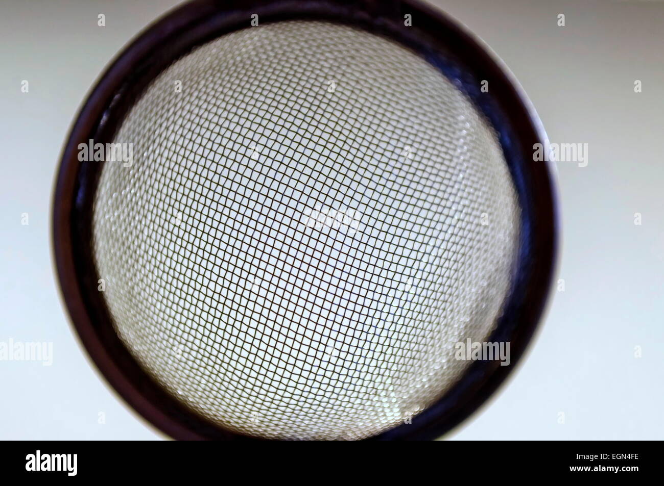 Metal sifter in kitchen Stock Photo Alamy