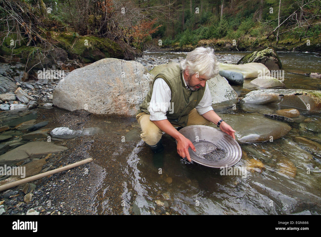 Panning for gold in wales hires stock photography and images Alamy