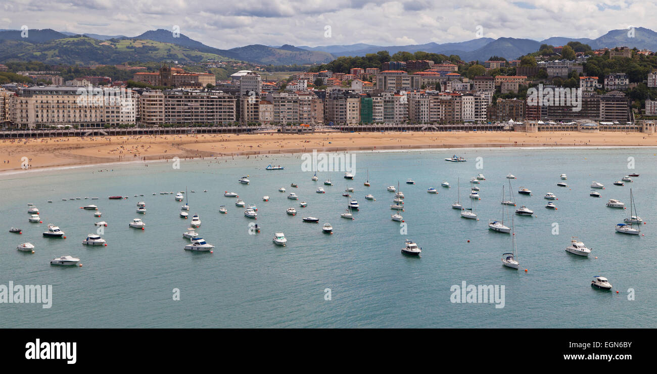 San Sebastian waterfront, Basque Country, Spain Stock Photo - Alamy