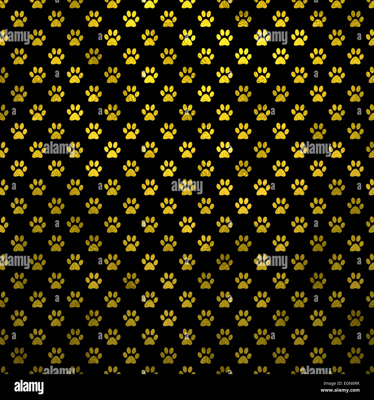 Dog Paws Gold Black Metallic Foil Polka Dot Texture Background Pattern Stock Photo