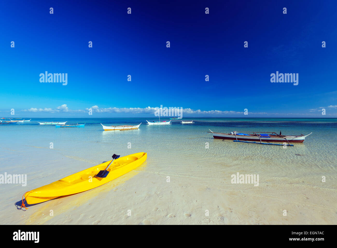 South East Asia, Philippines, The Visayas, Cebu, Bantayan Island, Paradise Beach Stock Photo