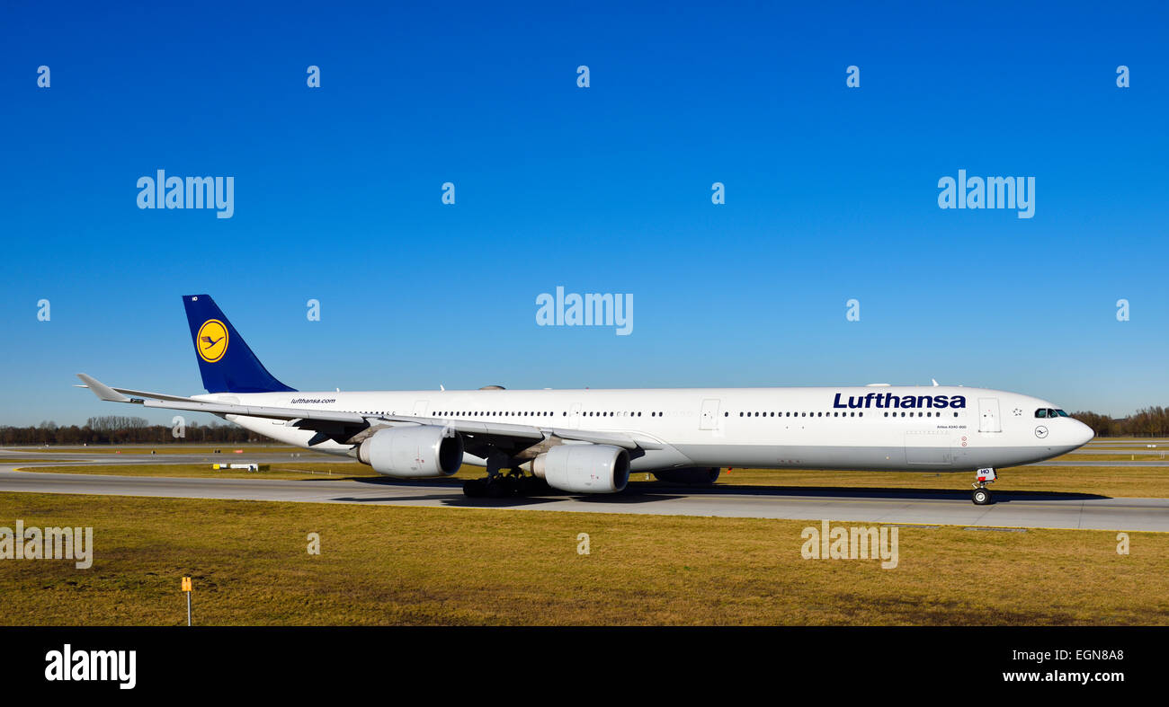 lufthansa, airbus, a 240-600, roll out, aircraft, Stock Photo