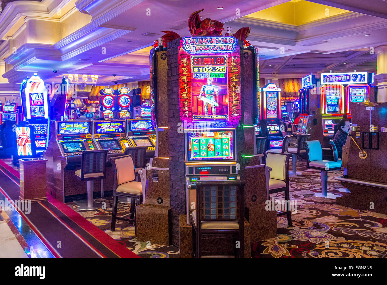 The interior of Bellagio hotel and casino in Las Vegas Stock Photo - Alamy