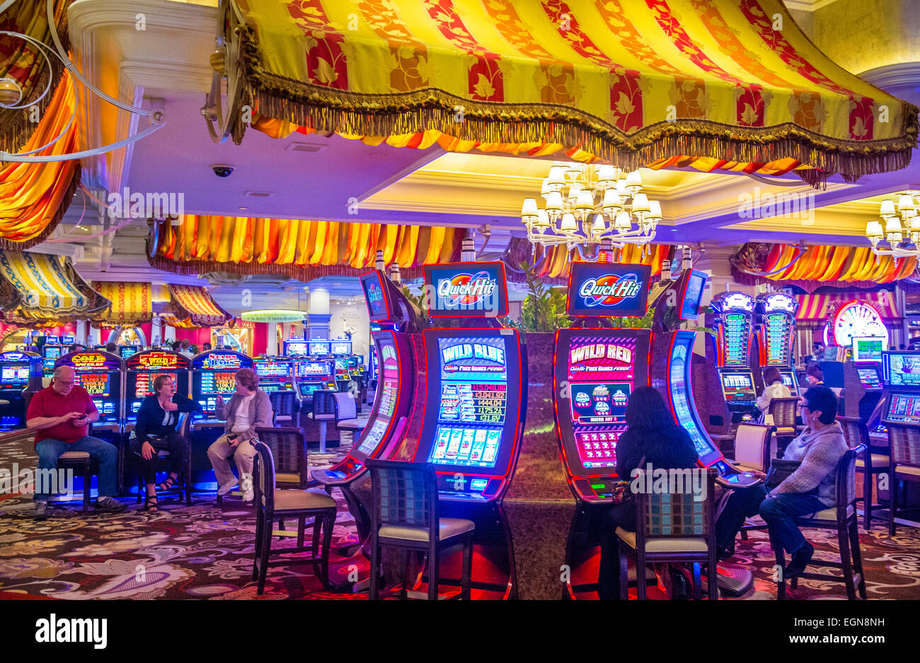 The interior of Bellagio hotel and casino in Las Vegas Stock Photo - Alamy
