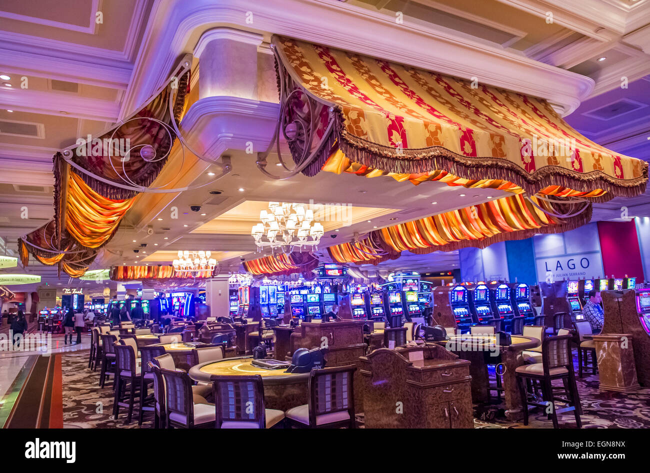 The interior of Bellagio hotel and casino in Las Vegas Stock Photo - Alamy