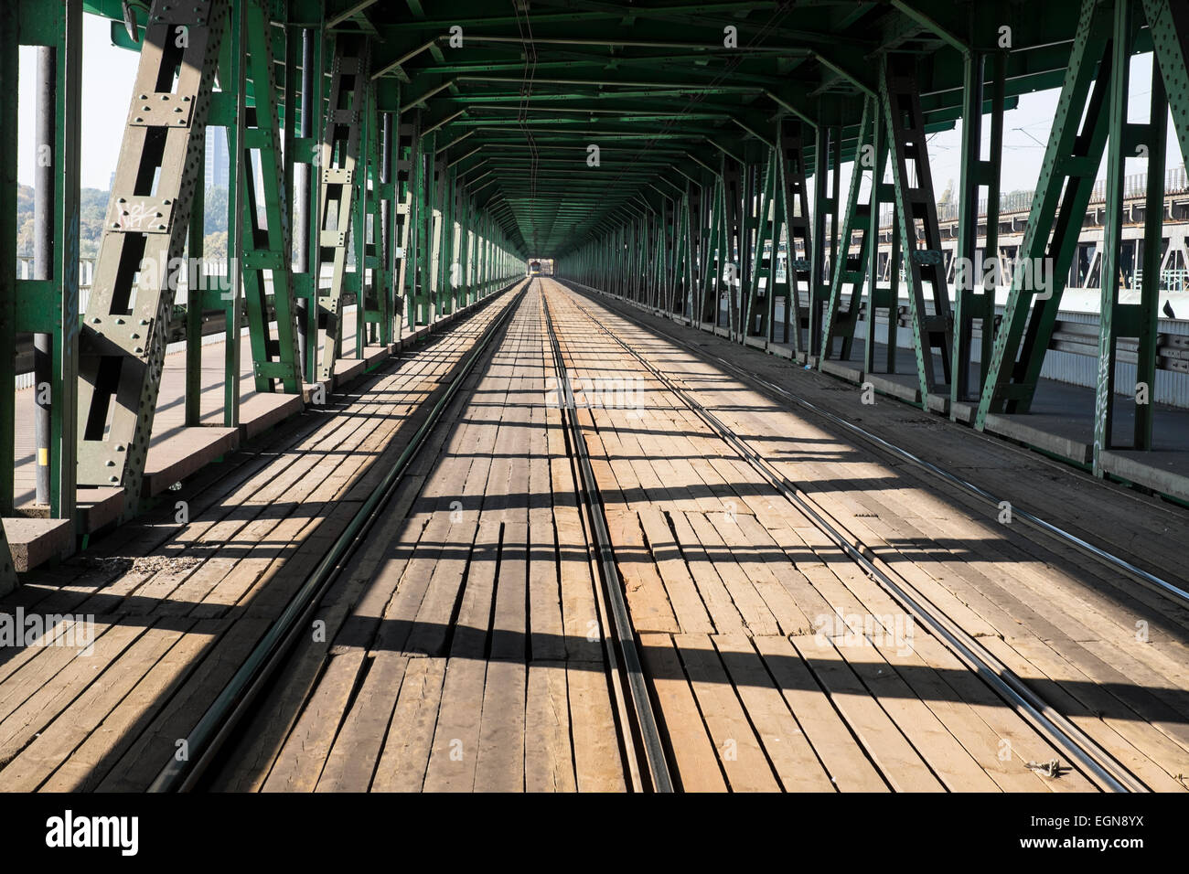 Gdansk Bridge in Warsaw, Poland Stock Photo Alamy