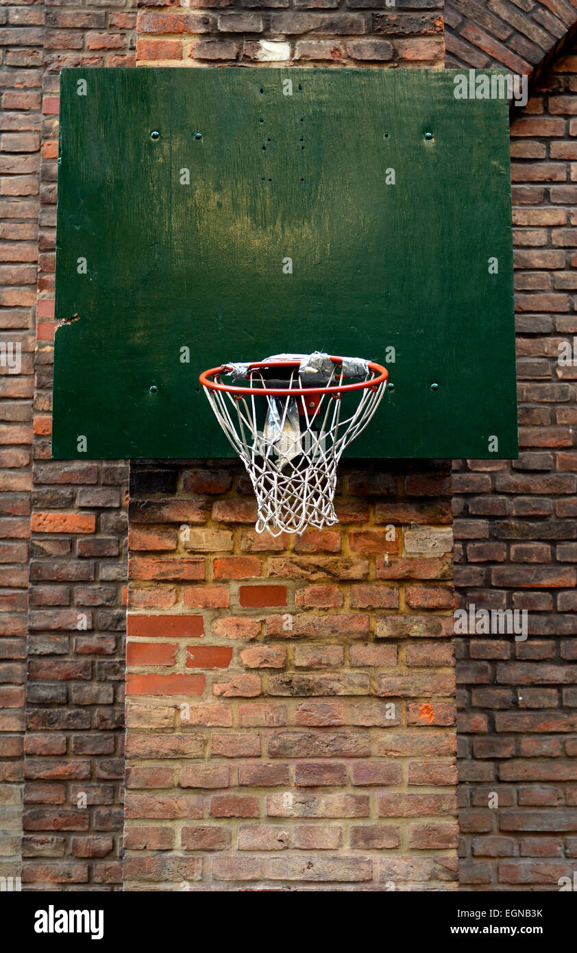 Urban Basketball Net Stock Photo