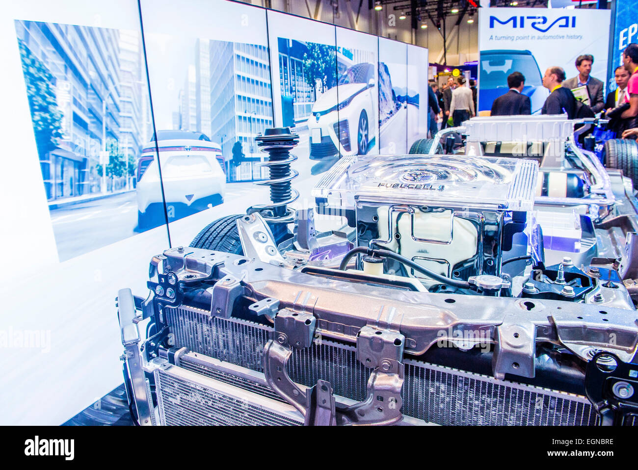 The Toyota Mirai fuelcell car at the CES Show in Las Vegas Stock Photo ...