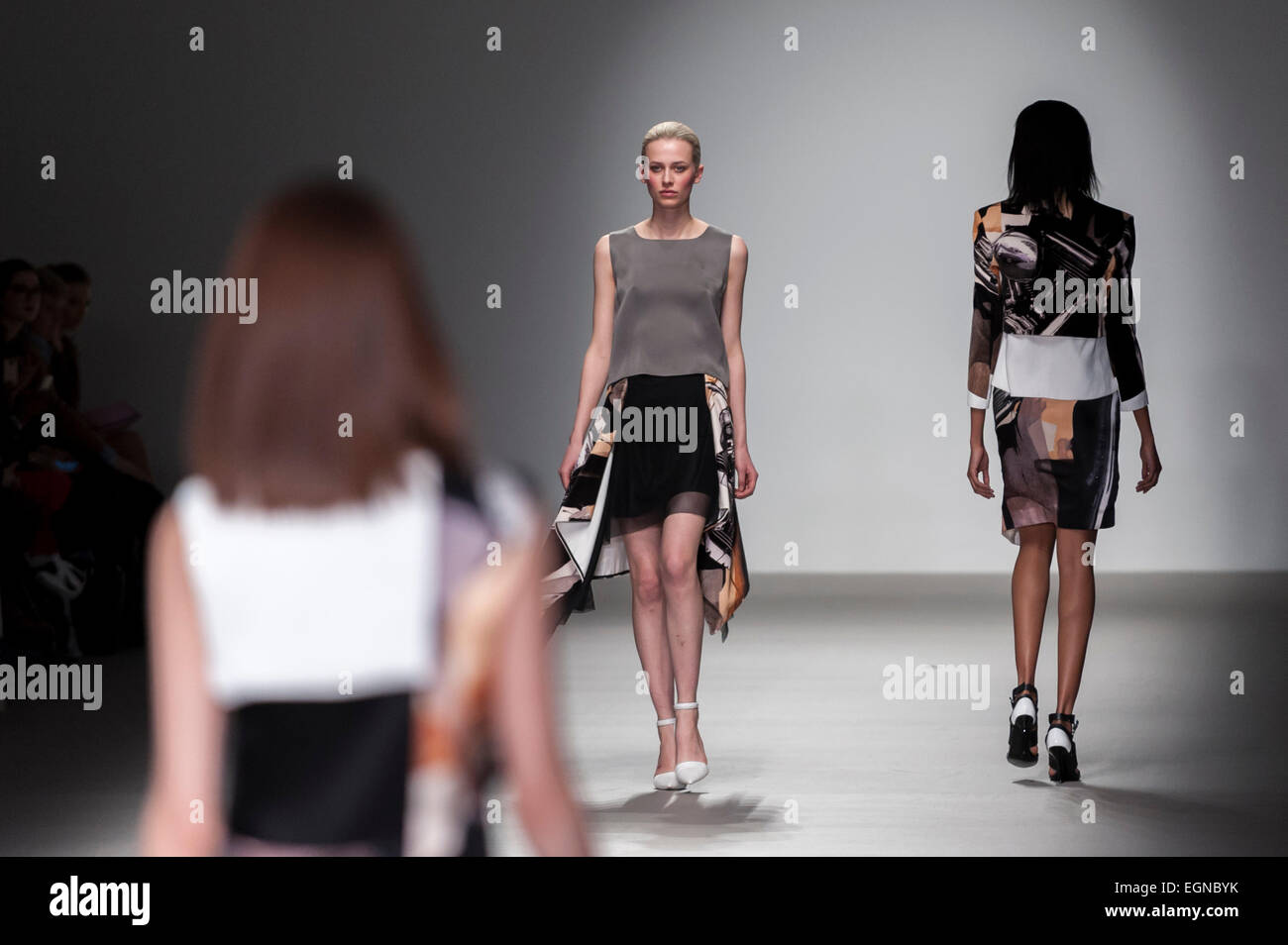 Weekend Model London, UK. 27th February, 2015. Models take to the runway presenting ...