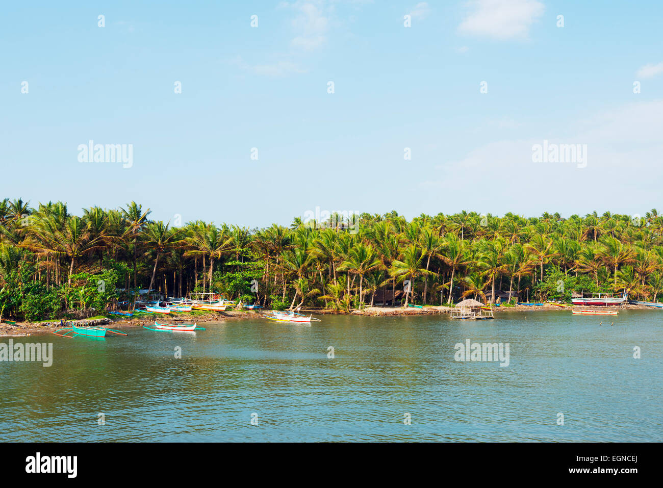 South East Asia, Philippines, south east Luzon, lagoon in Legazpi Stock Photo