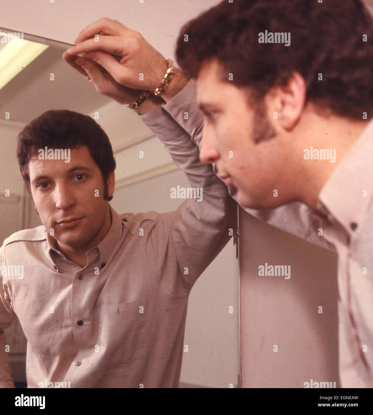 TOM JONES UK pop singer in January 1966. Photo: Tony Gale Stock Photo