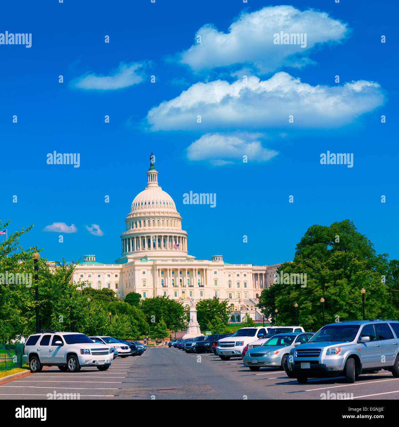 Washington dc capitol hill cars hi-res stock photography and images - Alamy
