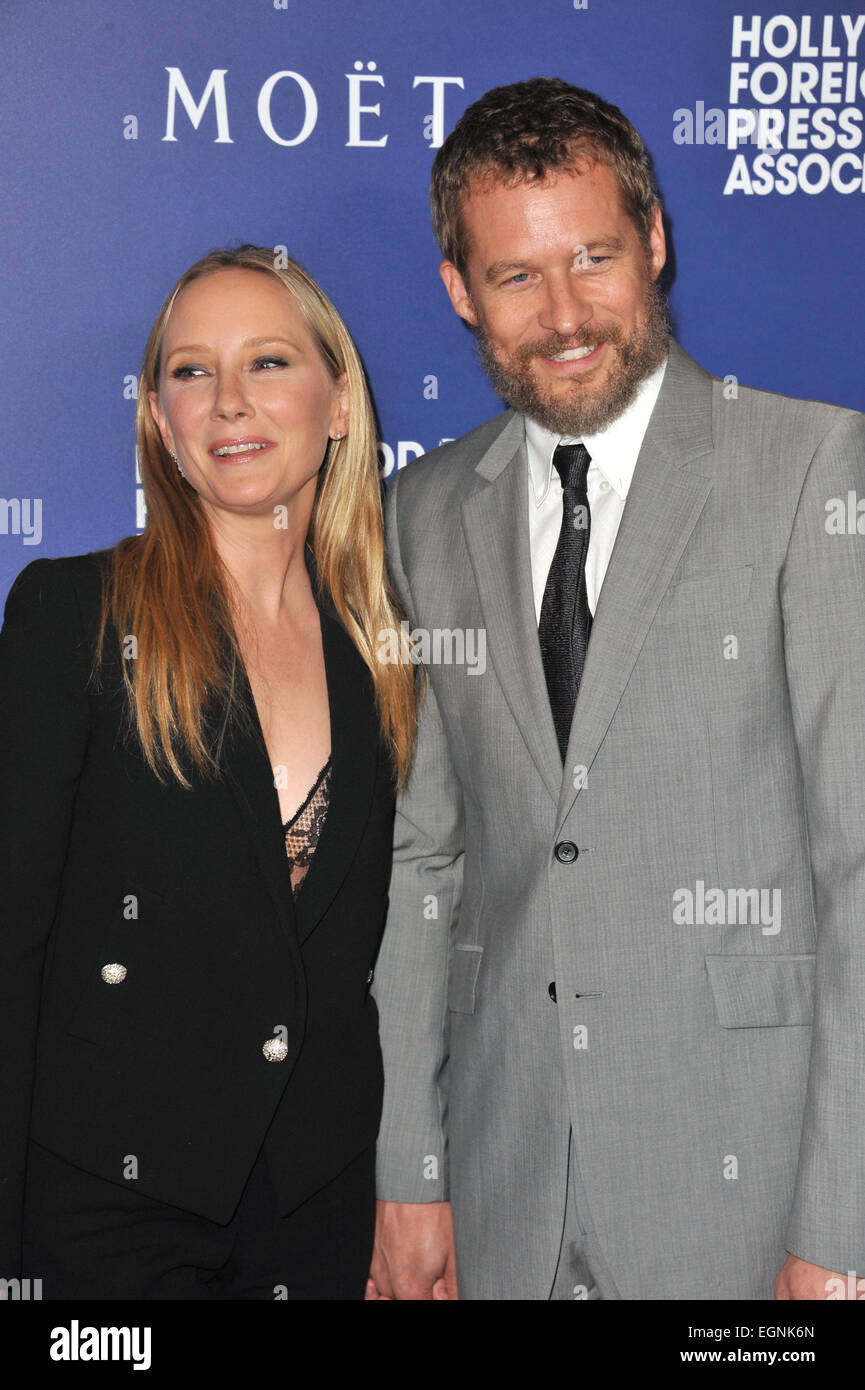 BEVERLY HILLS, CA - AUGUST 14, 2014: Anne Heche & boyfriend James