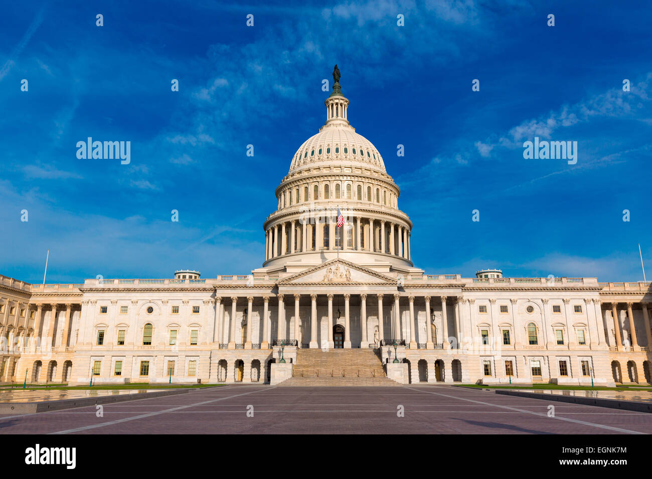 Capitol building Washington DC eastern facade USA US congress Stock ...