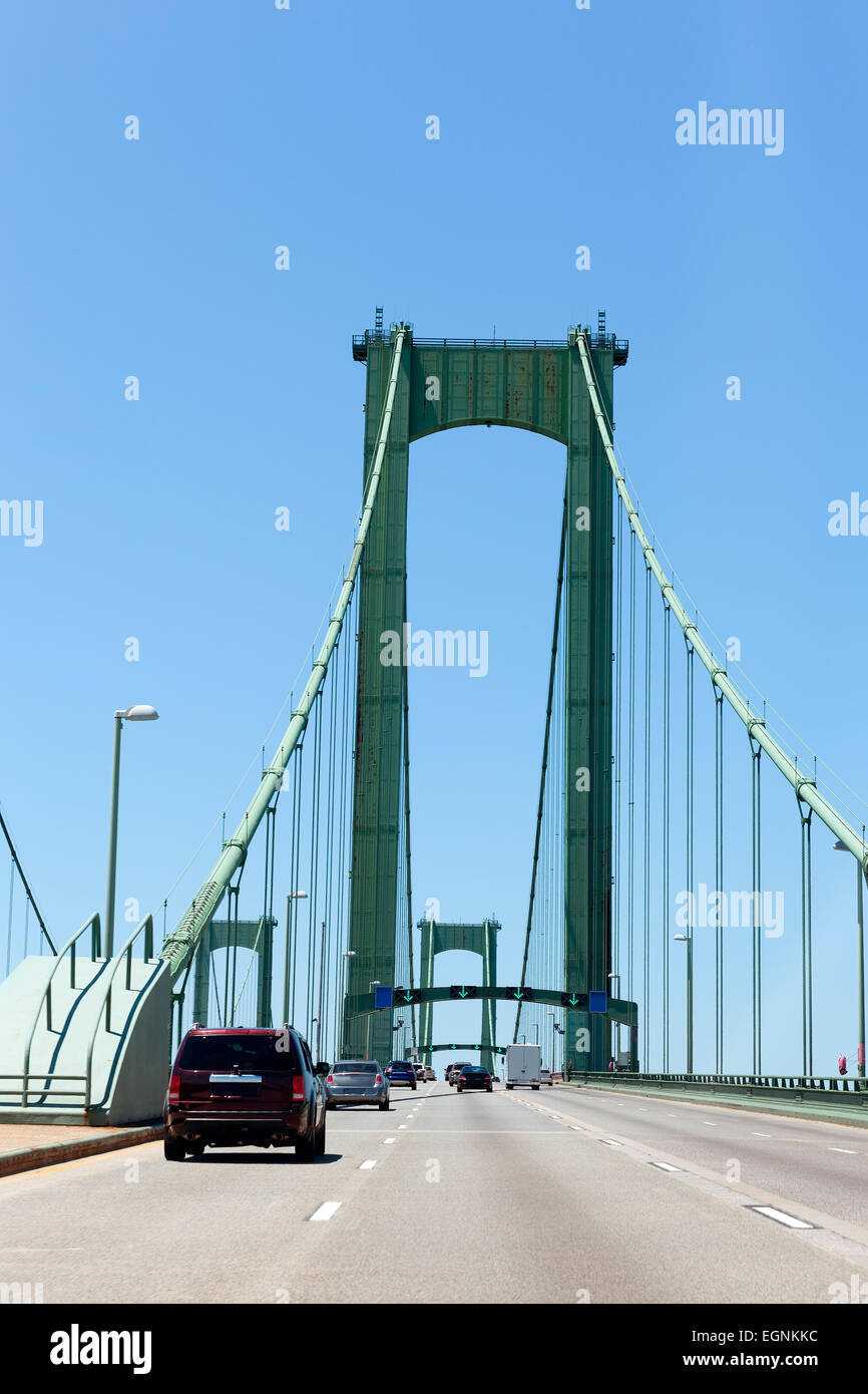 Delaware Memorial bridge between New Castle and Pennsville New Jersey Stock Photo Alamy