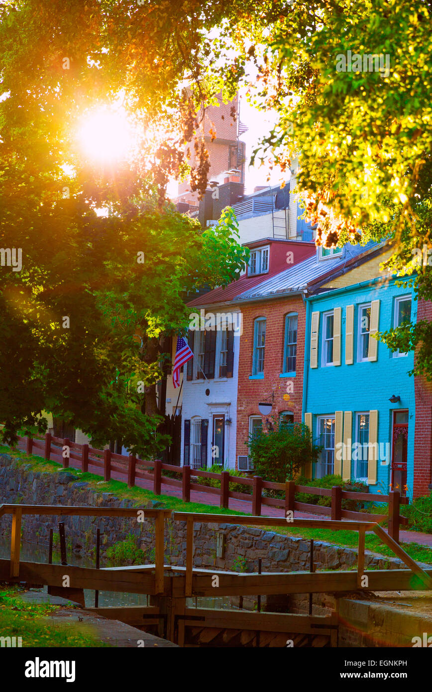 Vintage georgetown canal hi-res stock photography and images - Alamy