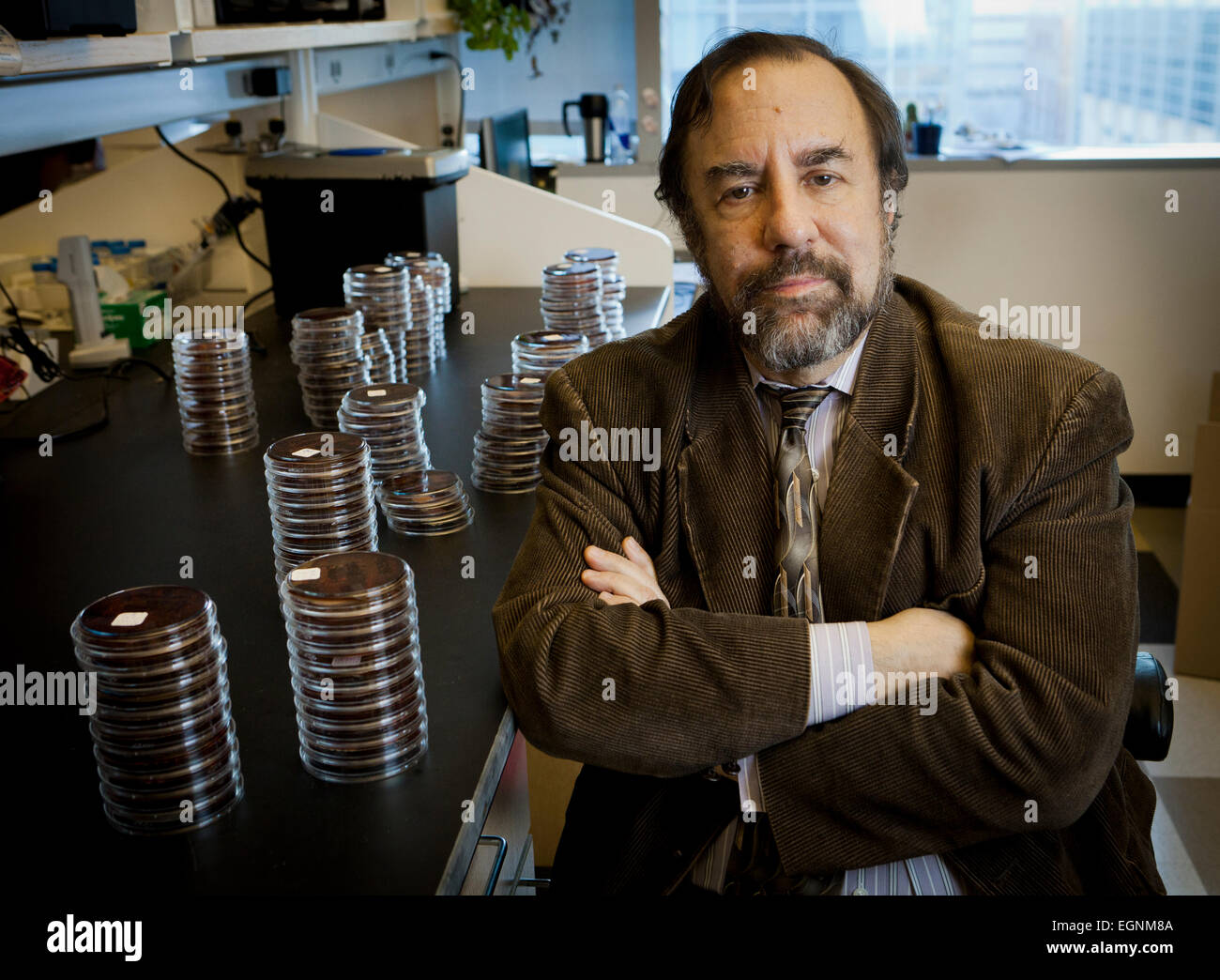 Scientist and professor Dr. Robert S. Daum at the University of Chicago. Stock Photo