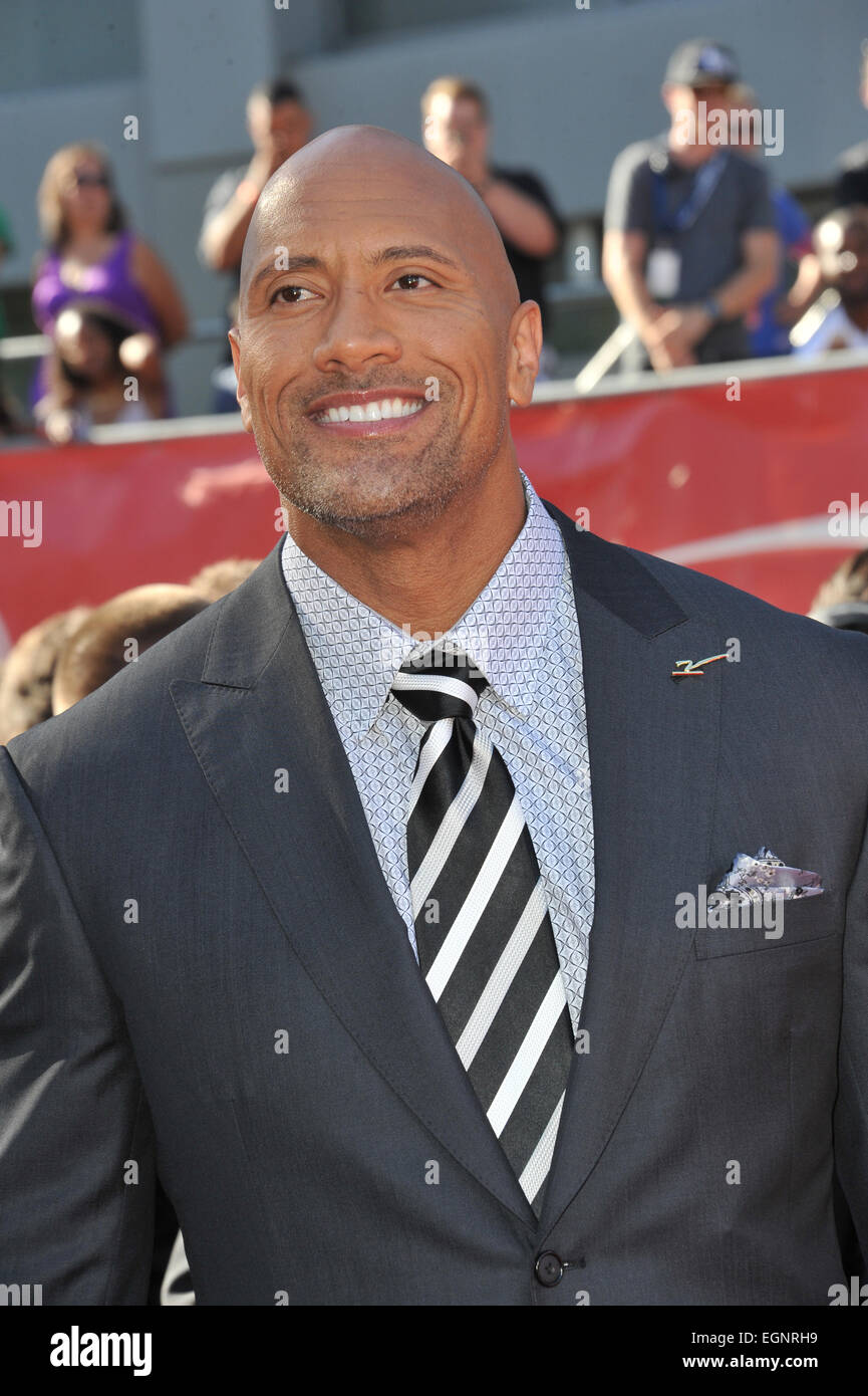 LOS ANGELES, CA - JULY 16, 2014: Actor Dwayne Johnson, aka