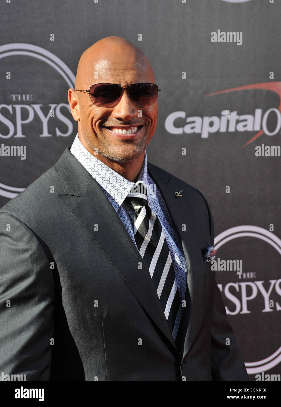 LOS ANGELES, CA - JULY 16, 2014: Actor Dwayne Johnson, aka "The Rock