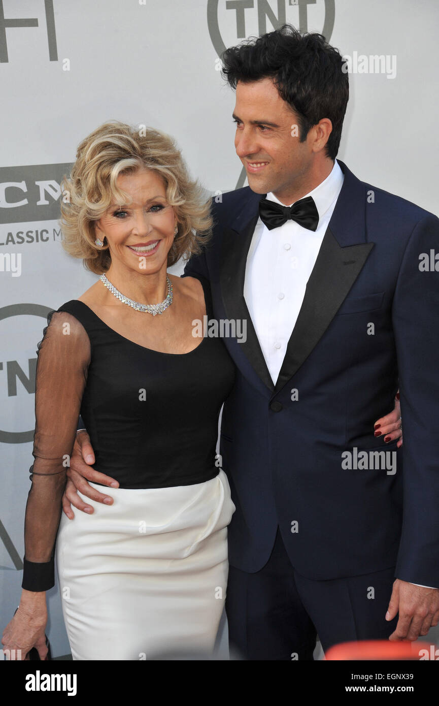 LOS ANGELES, CA - JUNE 5, 2014: Jane Fonda & actor son Troy Garity at the 2014 American Film Institute's Life Achievement Awards honoring Jane Fonda, at the Dolby Theatre, Hollywood. Stock Photo