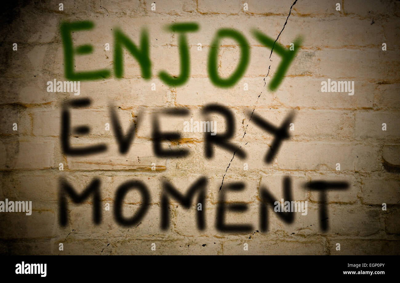 Enjoy Every Moment Concept Stock Photo