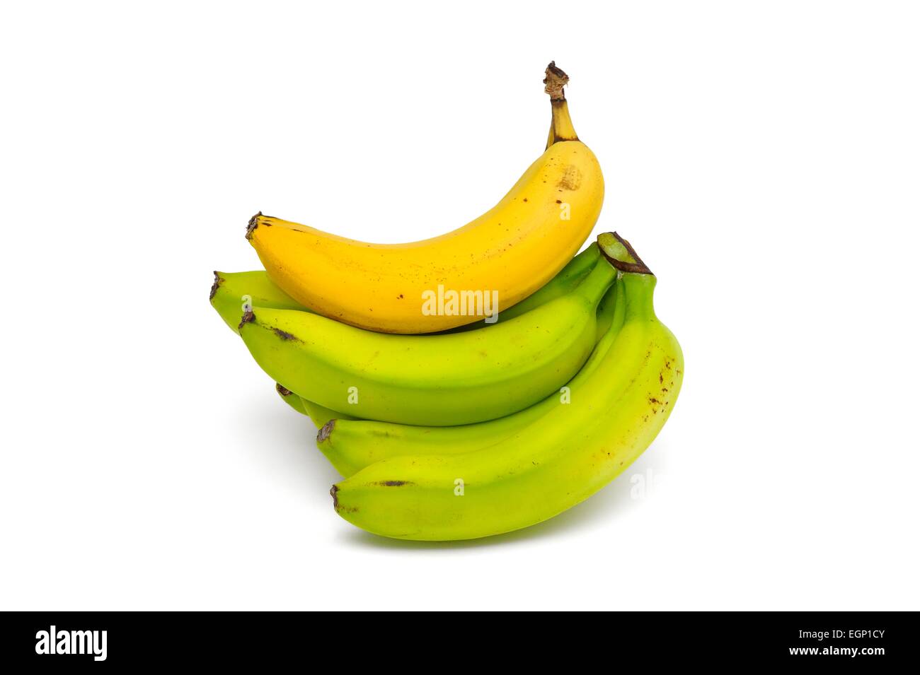 Yellow and green bananas Stock Photo Alamy