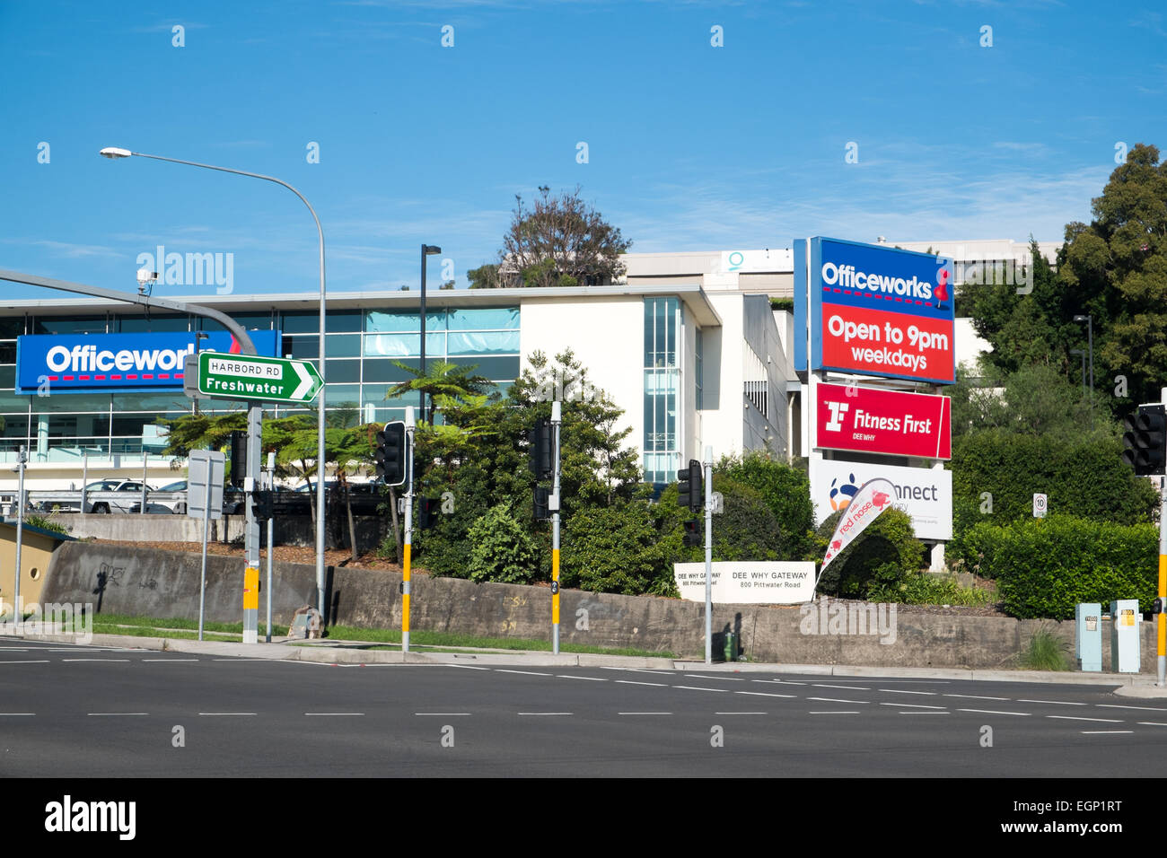 officeworks stationery store in brookvale Sydney,australia Stock Photo