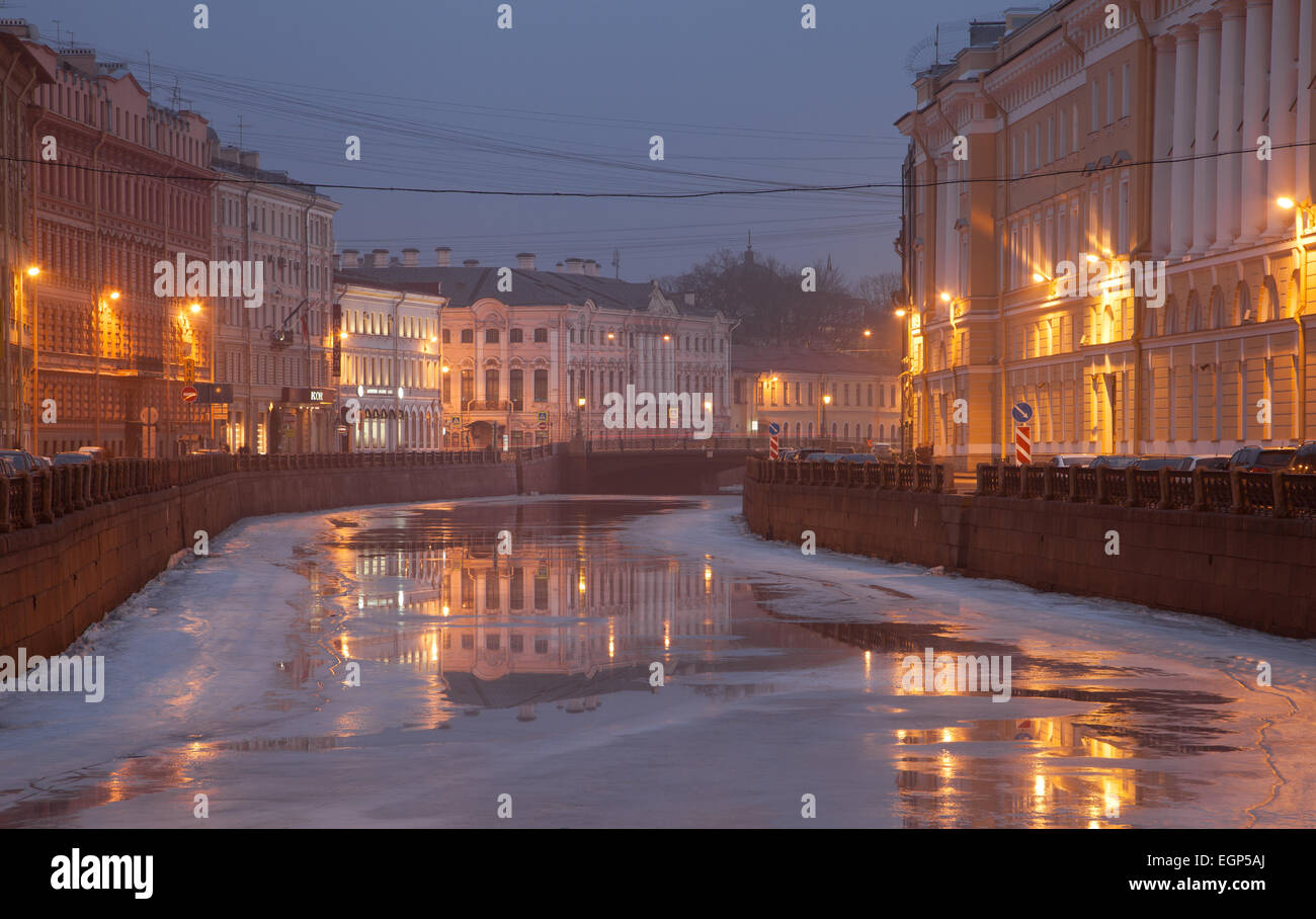 The Moyka River. St.Petersburg, Russia. Stock Photo