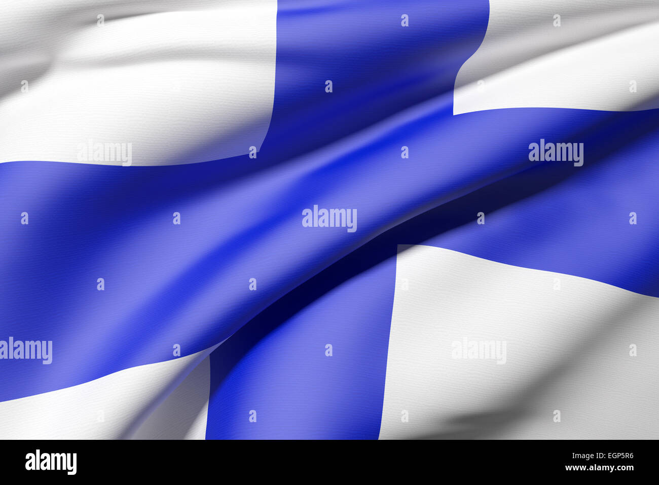 3d rendering of a Finland flag Stock Photo - Alamy