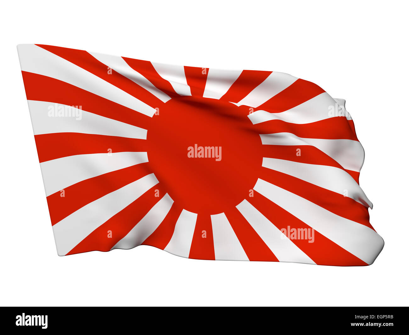 3d rendering of an old japanese flag Stock Photo Alamy