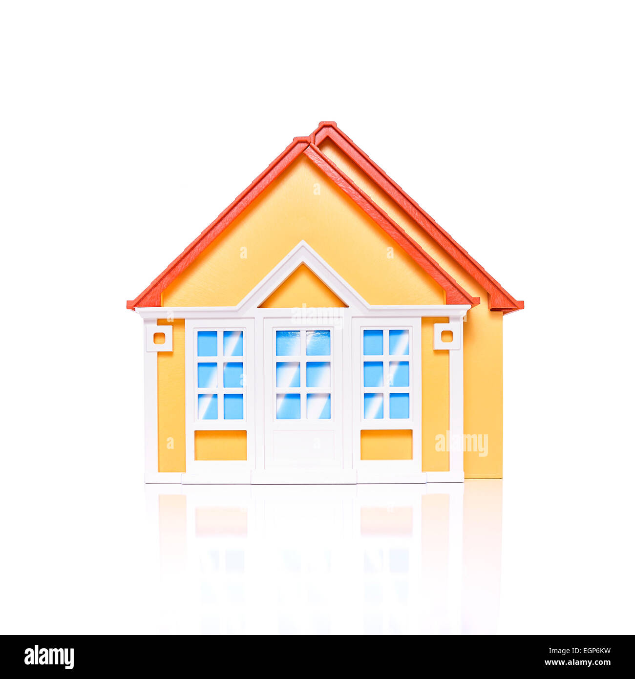 Model house isolated on white Stock Photo - Alamy