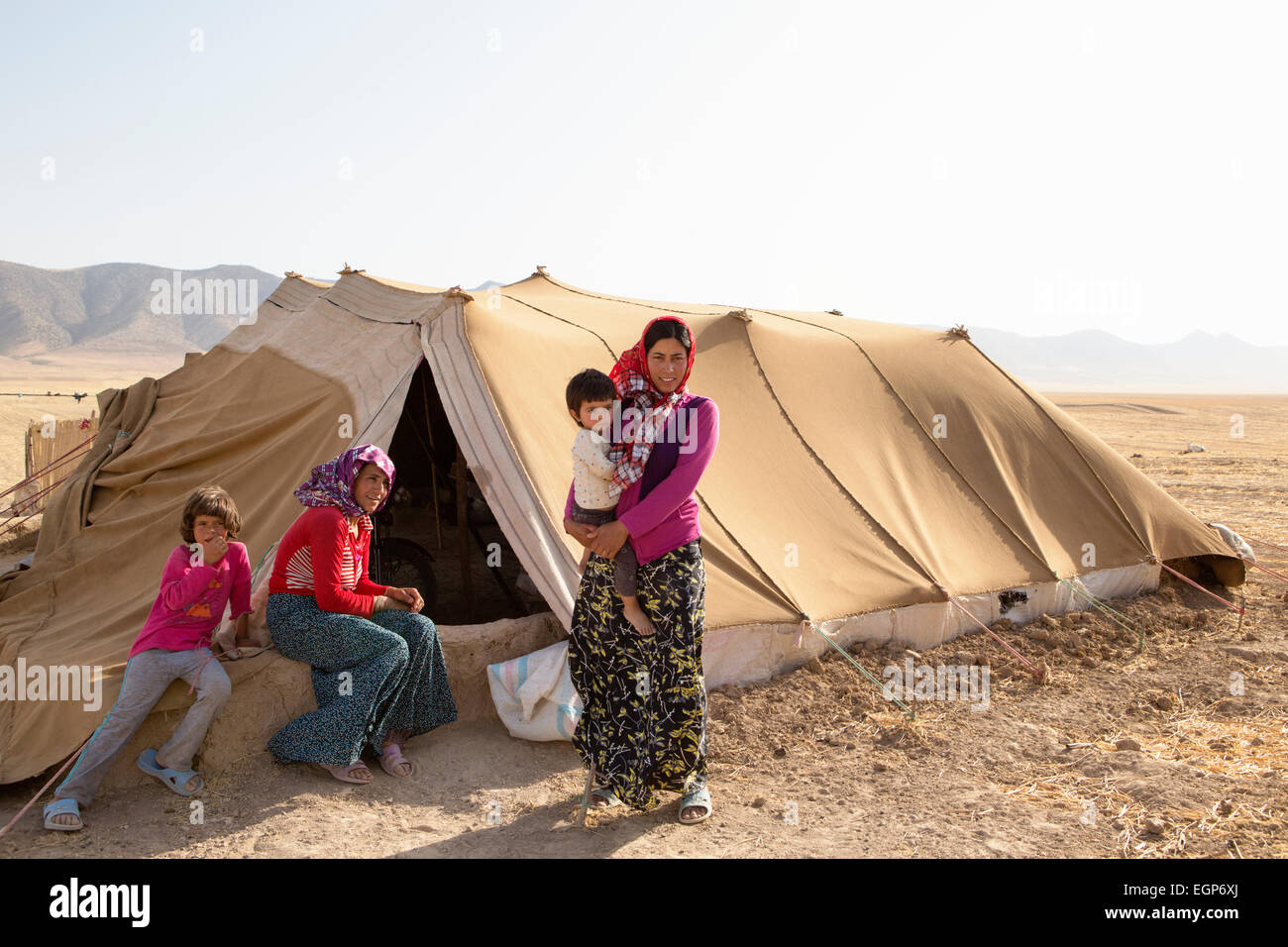 Indigenous nomadic people in Golestan Park, Iran Stock Photo - Alamy
