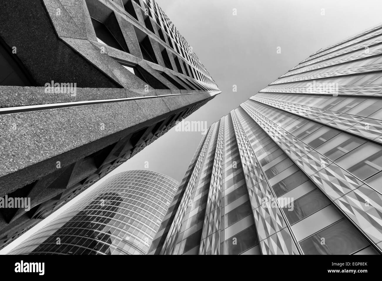 View downtown buildings blue Black and White Stock Photos & Images - Alamy