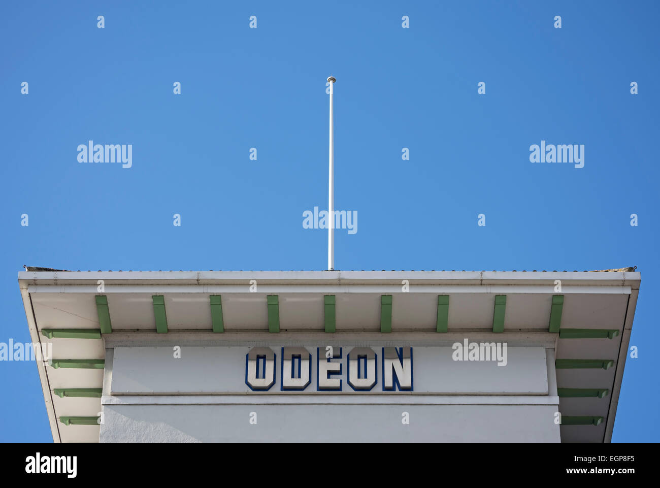 detail with logo of the odeon cinema, kingston uopon thames, surrey, england Stock Photo