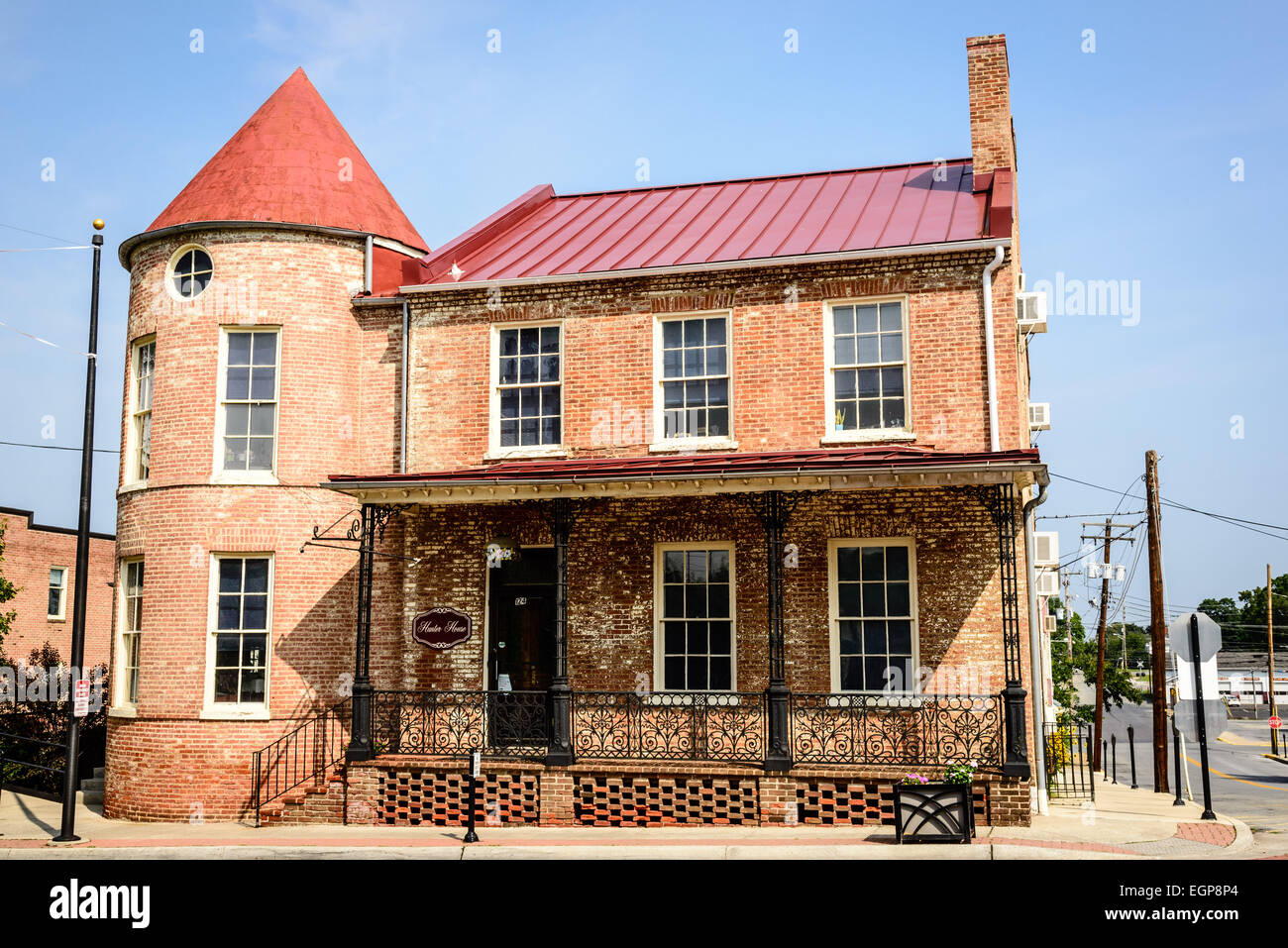 Hunter House, E Washington Street, Charles Town, West Virginia Stock ...