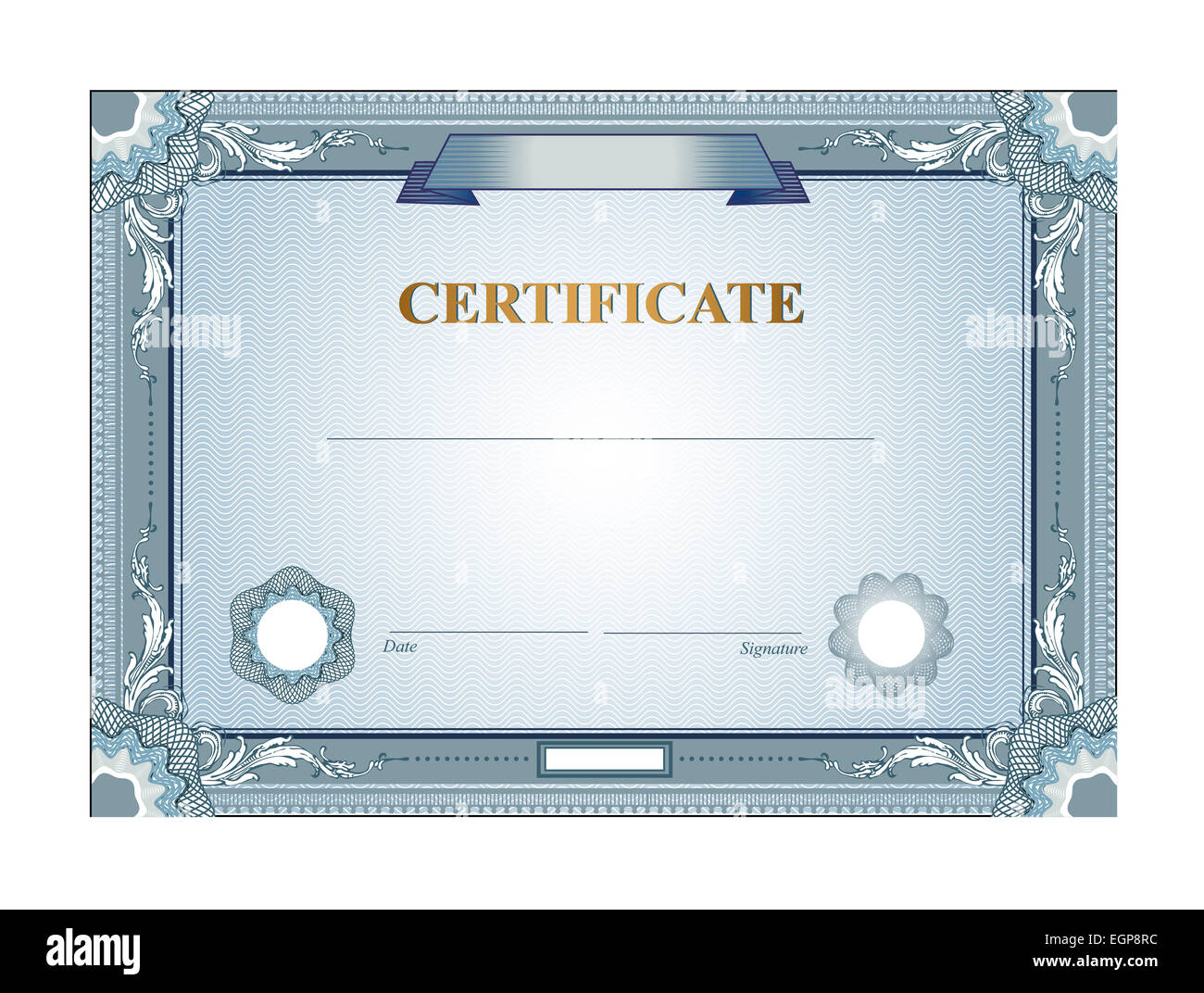 Certificate template Cut Out Stock Images &amp; Pictures - Alamy
