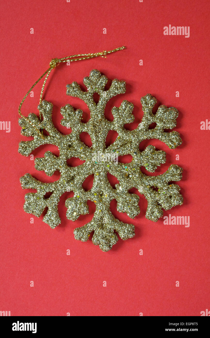 FROSTY SNOWFLAKE METALLIC STRIPE RED/GREEN/GOLD