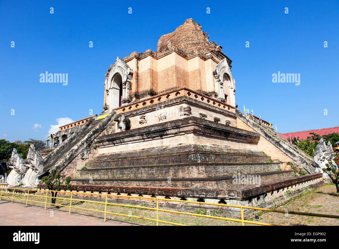 Wat Chedi Luang, Chiang Mai, Thailand Stock Photo