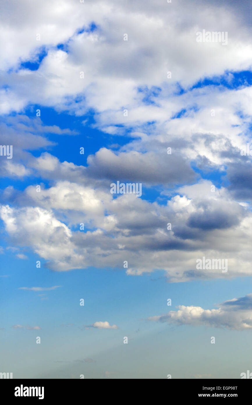 blue sky background with white clouds Stock Photo - Alamy