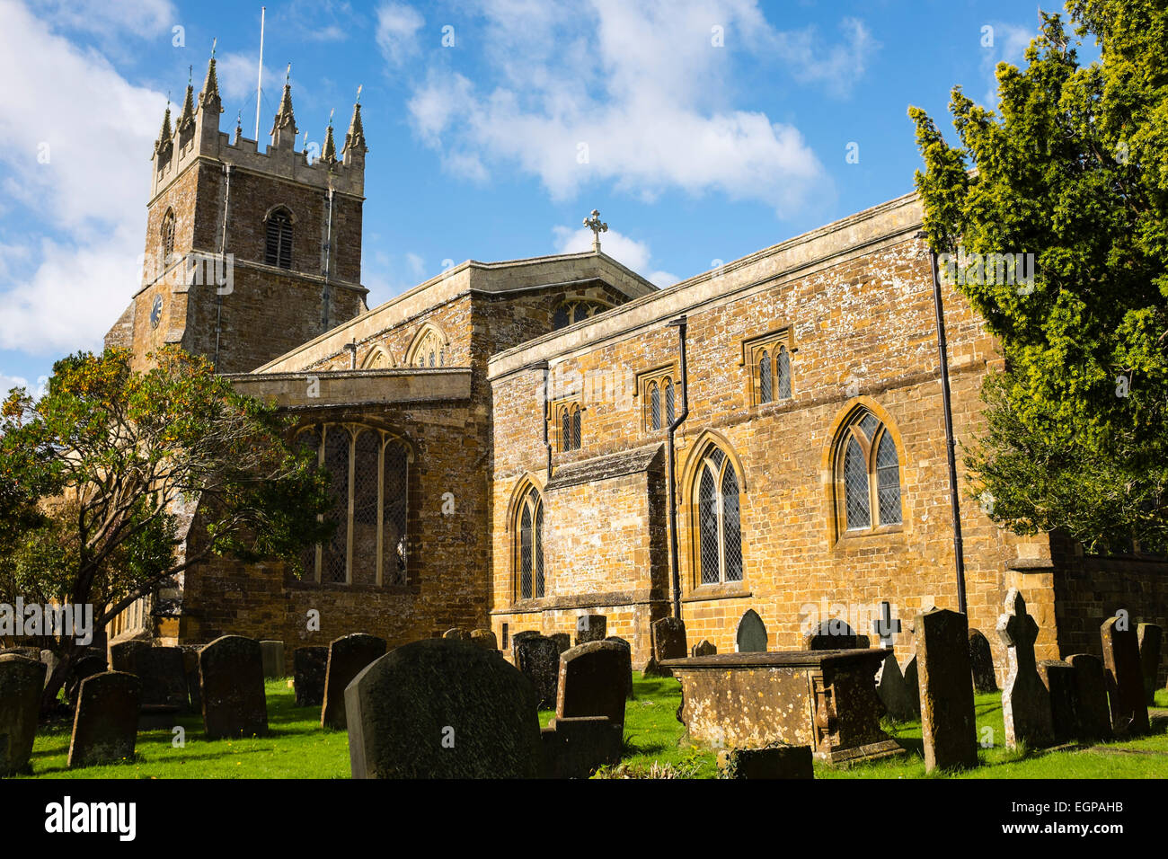 St. Peter and St. Paul Church of England parish church and cemetery, in