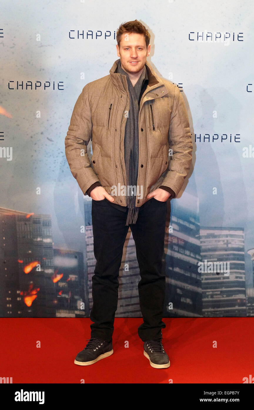 Neill Blomkamp at the Fan-Event for the film 'Chappie' in the Mall of Berlin. Berlin, 27.02.2015 Stock Photo