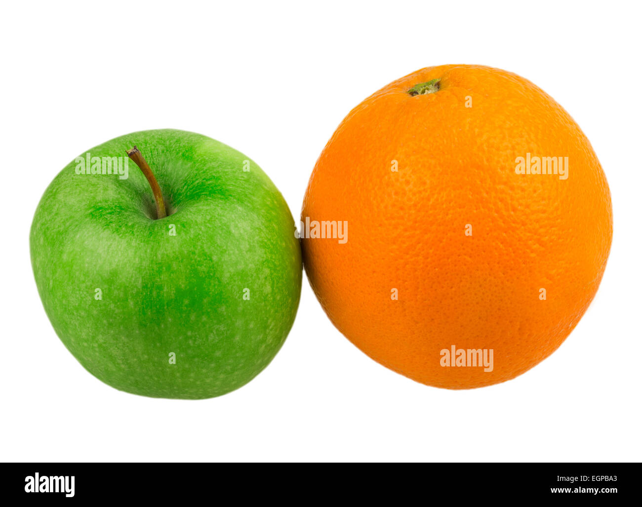 apple orange isolated on white background Stock Photo Alamy