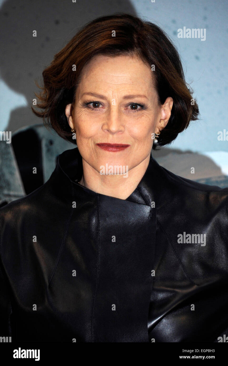 Sigourney Weaver at the Photocall for the film 'Chappie' in Hotel de Rome. Berlin, 27.02.2015 Stock Photo