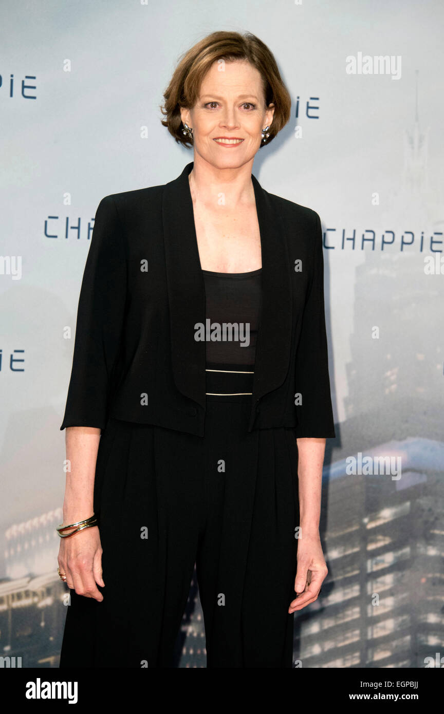 Sigourney Weaver at the Fan-Event for the film 'Chappie' in the Mall of Berlin. Berlin, 27.02.2015 Stock Photo