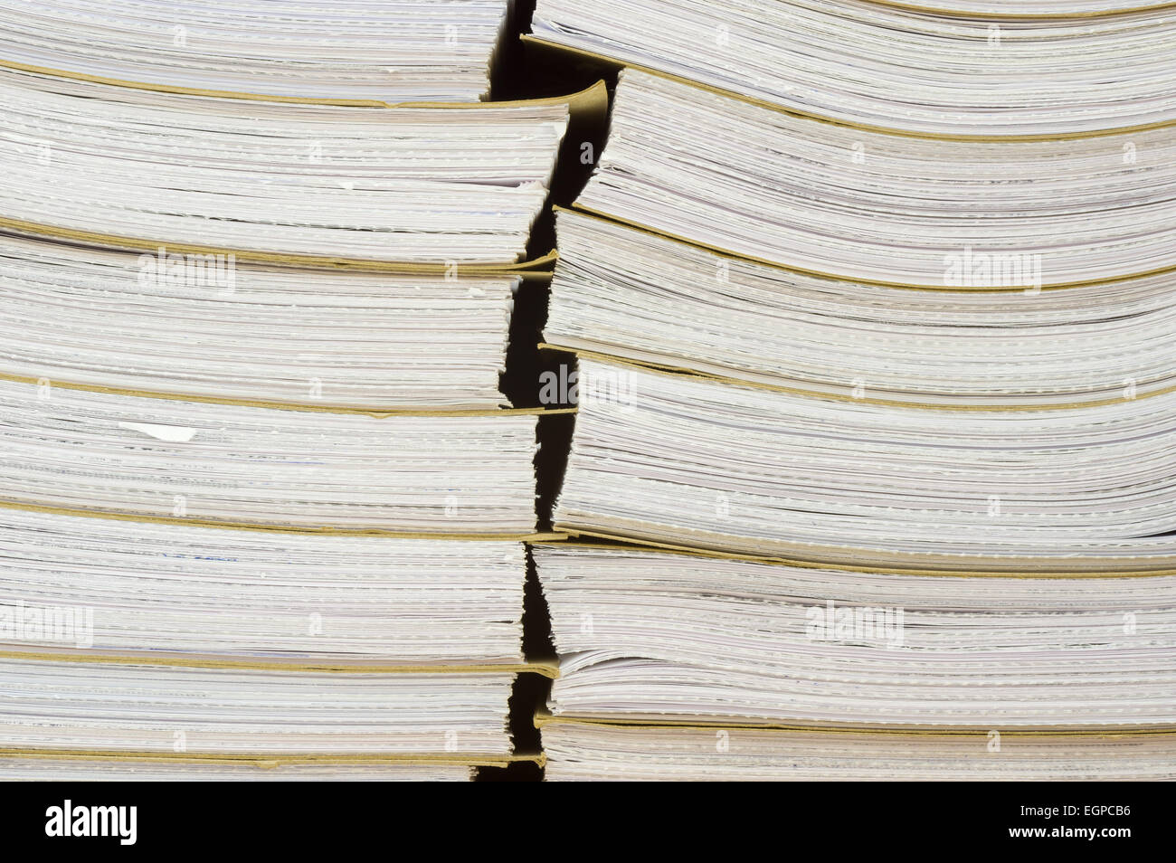 Archival background - a pile of archival documents Stock Photo