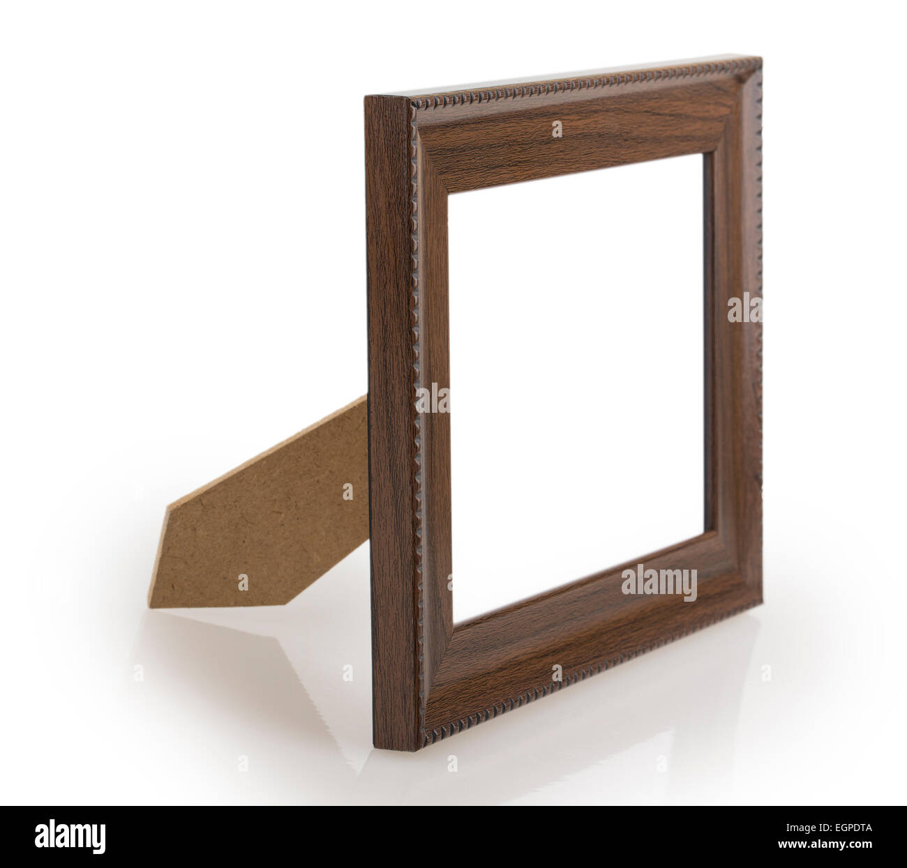 wooden picture frame isolated on white Stock Photo - Alamy